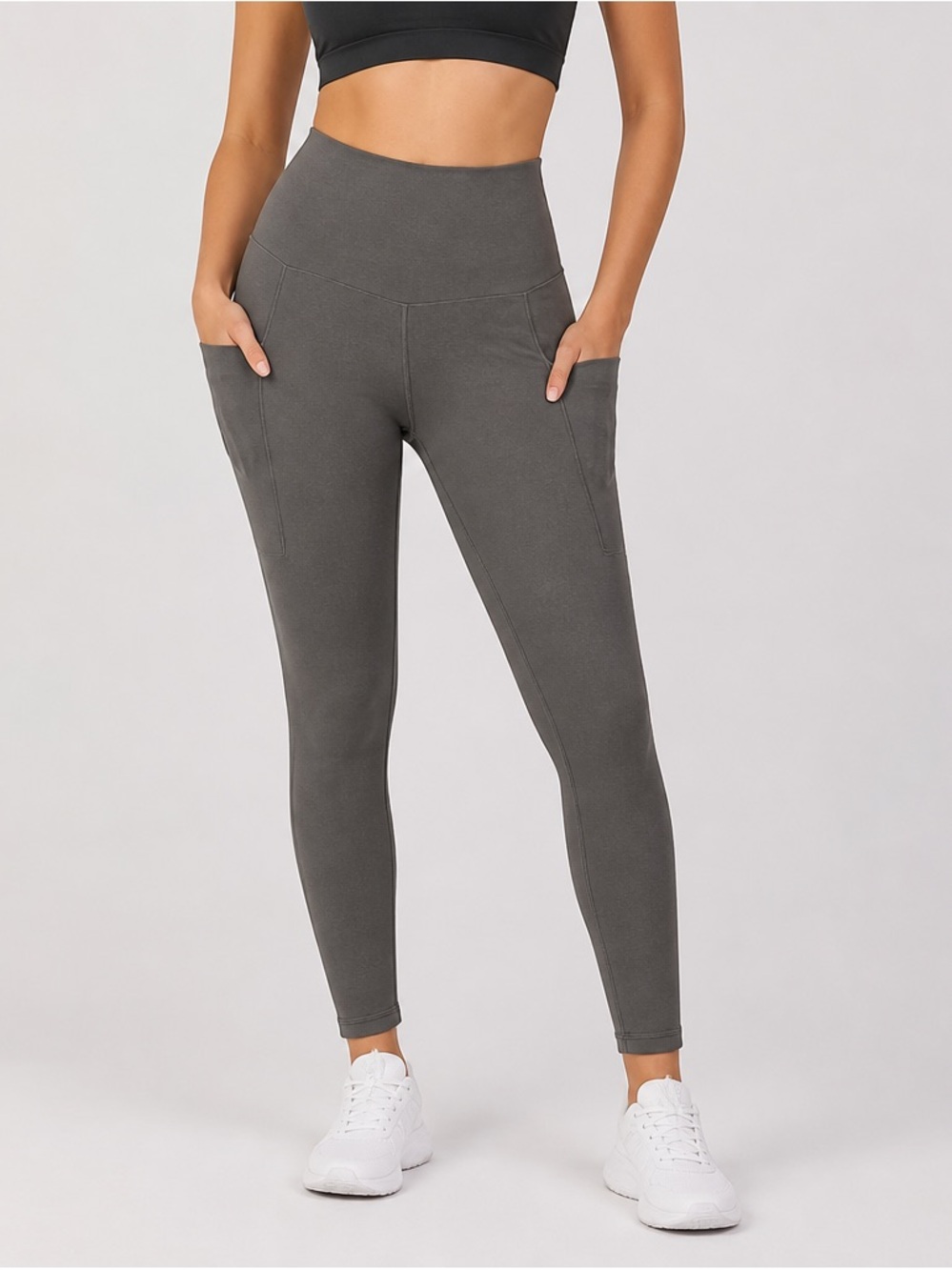 Offline by Aerie Real Me 7/8 High-Rise Leggings XS – Charcoal Gray, Like New